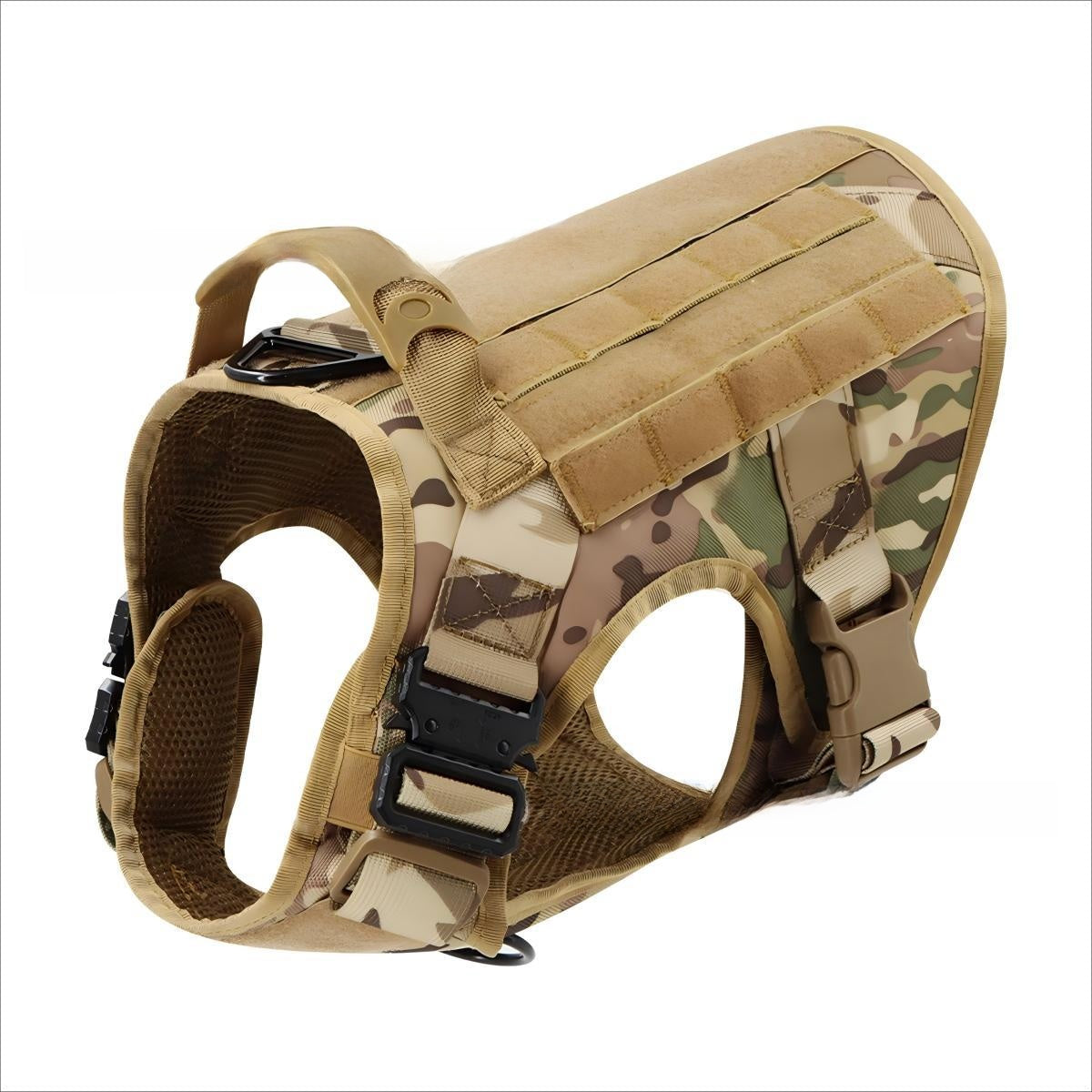 Tactical Dog Vest with Collar and Leash Set