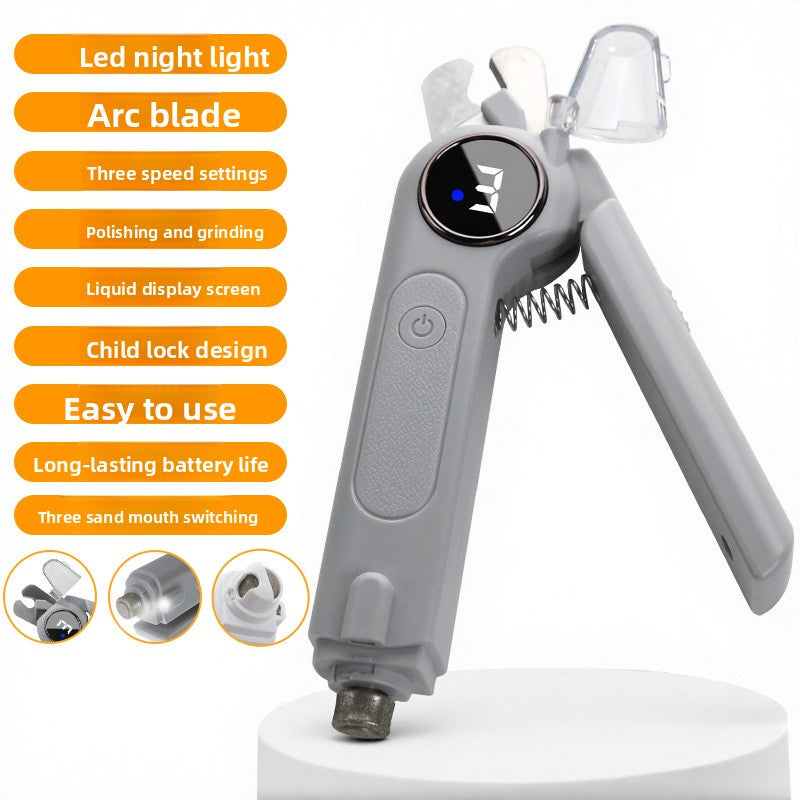 Electric Pet Nail Grinder – Painless, Quiet & Safe for Cats & Dogs