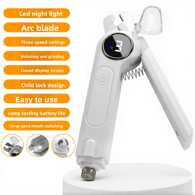 Electric Pet Nail Grinder – Painless, Quiet & Safe for Cats & Dogs