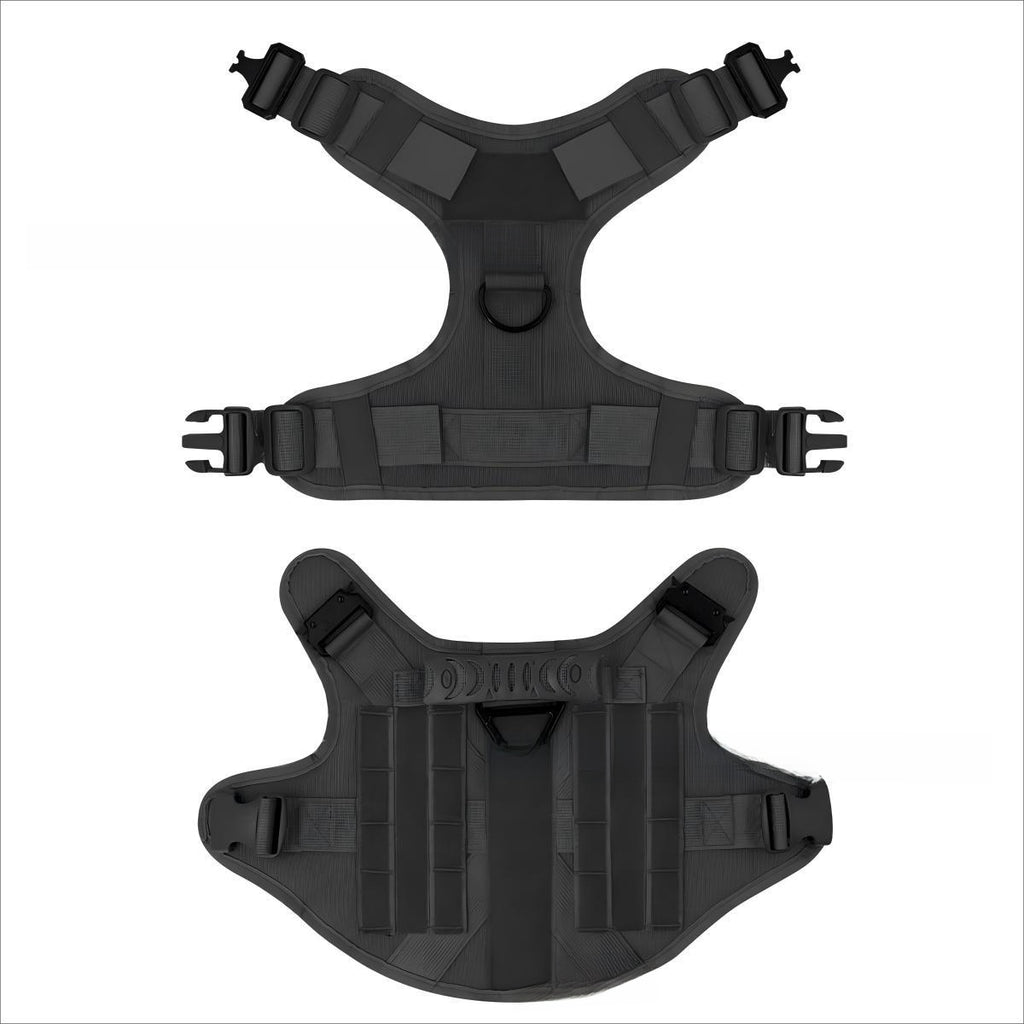 Tactical Dog Vest with Collar and Leash Set