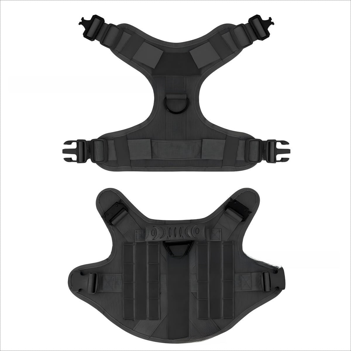 Tactical Dog Vest with Collar and Leash Set